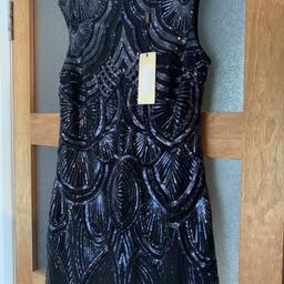BRAND NEW WITH TAGS - RRP £65!

Black Sequin Lipsy Dress, Size 10.

Collection Clowne or can post.

Will combine postage if more than 1 item bought.

Any questions, please don’t hesitate to ask.

#springclean