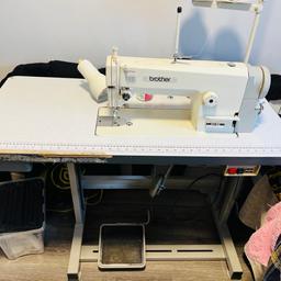 Selling my sewing machine. In very good condition. Has the original jhonsons motor. Very reliable machine. Can be easily separates from the table. Buyer needs to collect. Fell free to ask any questions. I just dont have space any more.