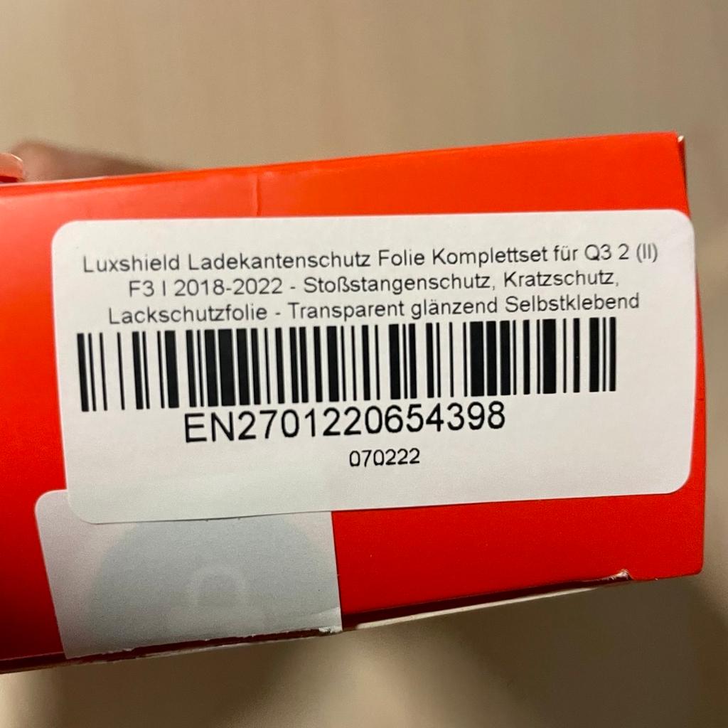 Schutzfolie Ladekante Audi Q3 (2) Neu in 03130 Spremberg für 35,00 € zum  Verkauf