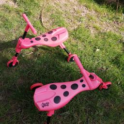 2 red scuttlebug trikes, in a used condition.

Happy to individually for £5 each or together for £8.

Collection only.

Please have a look at my other baby and toddler items.
