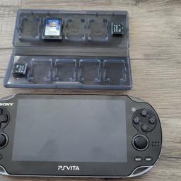 PS Vita mit Spielen (Mortal Kombat, Dungeon Hunter), Kabel und Speicherkarten.

 

 

Privatverkauf keine Garantie/Gewährleistung