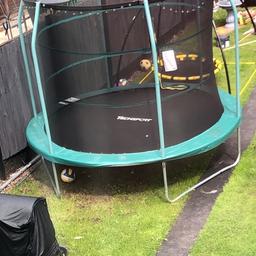 10ft Trampoline
Does have signs of wear and has some rust marks on the ring 
Will need a clean as it’s been taken down 😄