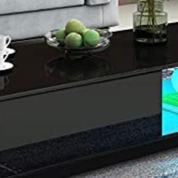 tv stand storage coffee table
in high gloss black and led lights
sensible offers welcome
can deliver for free to very local areas