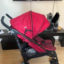 Used for about 2 months as my child hated it! Still in excellent condition, see photos!

Suitable from birth to 22kg!

Removable canopy cover, rain cover and shopping basket.

Folds in a flash
The only 3D lightweight stroller with a one second, one hand flash fold that collapses instantly!

Collection from the N16 area.
Reasonable offers are welcomed.