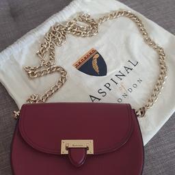 Genuine Aspinal of London small portobello bag with detachable chain and dust bag.

Excellent condition.