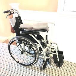 Very light weight Ergo 115 Self-propelled wheelchair
seat widths- 16″ x 17″, 18″ x 17″ and 20″ x 17″.
Seat depth 43cm
Seat height 50cm
Backrest height 43cm
Armrest height 21cm
#springclean
