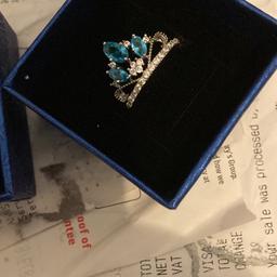 Pandora ring crown of jewels have been worn on my middle finger think it’s a size N comes in box gems are blue colour and clear gems good condition not real silver was £35 when brought it selling for £20 now £10
Can deliver free locally
Outside lowestoft or posted it’s £3