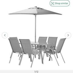 Selling my 6 Seater Patio Set. Brand new in box .
Selling at Argos for £249
