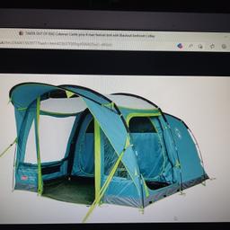 Brand new never been out of bag size as seen in picture 6000hh water proof so never get wet and poles are very strong sewn in ground sheet selling due to ill health pictures on advert are pictures from the Web site because its never been out of packaging