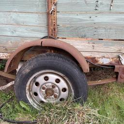 Trailer with electrics nice and solid and comes with spare wheel.
6 foot long by 3’9” wide.
Just needs a little TLC. £150ono