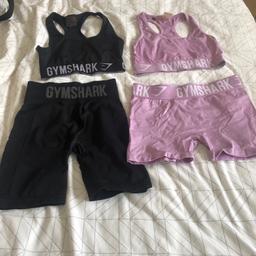 Hi I’m selling a gymshark bundle, black shorts and bra great condition, size small, pink set, good condition slight fade of colour, slight bobbles, but still looks good, just not as good condition as the black set. Size small. Collection only, Manchester.