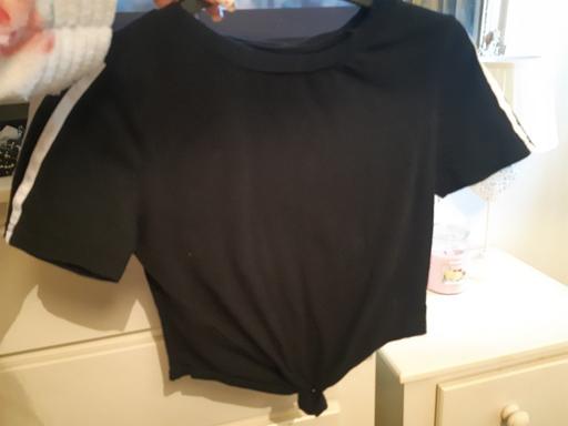 Buy & Sell West Midlands Walsall - Photos for cute tie front sport top tshirt black size 8