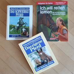 3 gebundene sehr interessante und lehrreiche Pferde-Fachbücher.
Preis plus € 4.50 Versand innerhalb Österreich!