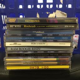 Music - CDs - £50p each

Music for weary gardeners, music for busy gardeners, ram boogie, undead gothic masterpiece, drum too, percussion, anti stress, chill out, relax, saltimbanco, visual audio sensory theatre, Vast

PayPal - Bank Transfer - Shpock wallet

Any questions please ask. Thanks