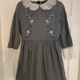Topshop lace/frill embroidered dress
Size 6
Zip to the back
BNWT