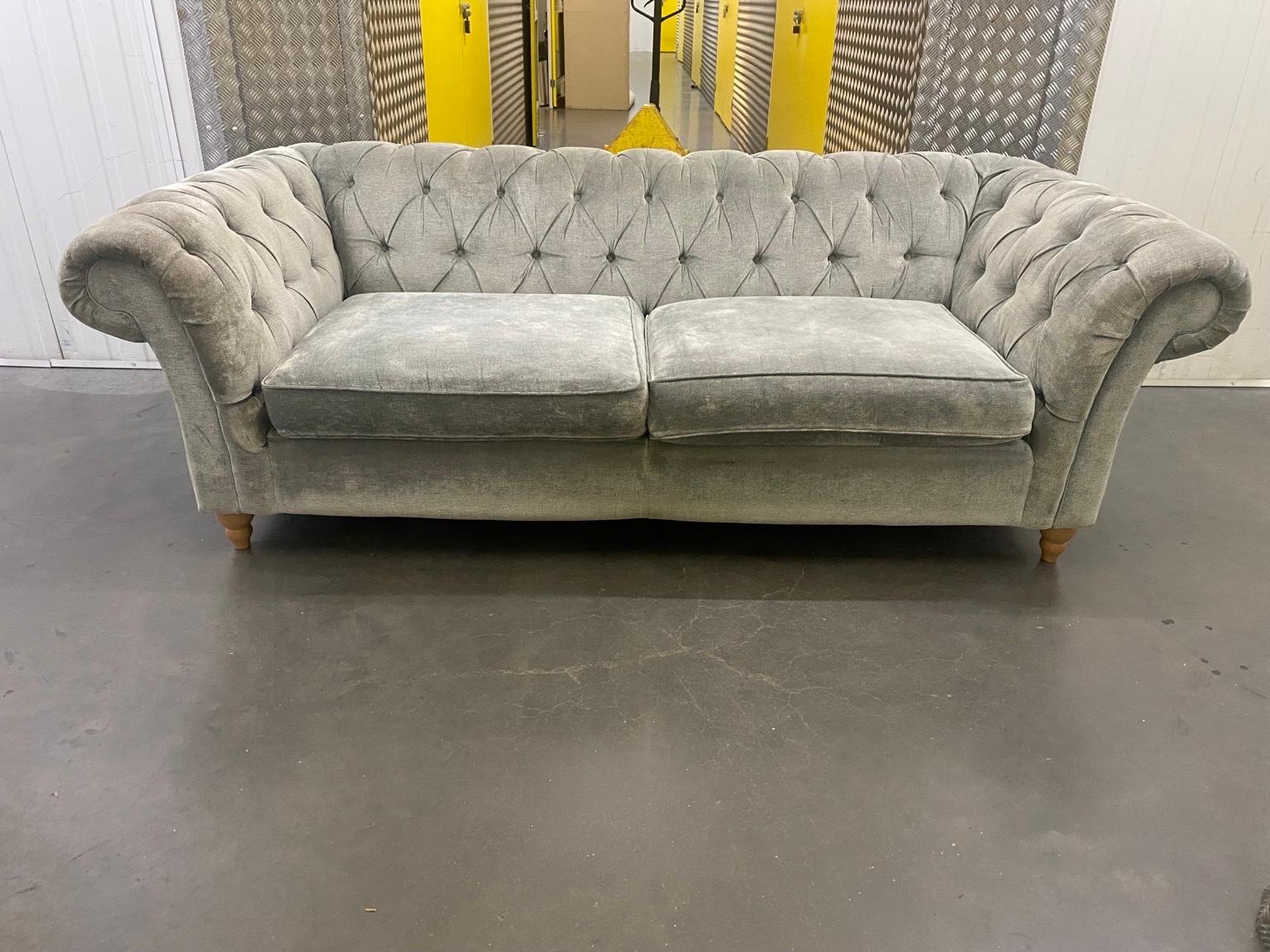 Grey next chesterfield sofa •free delivery in N183af London for £140.00