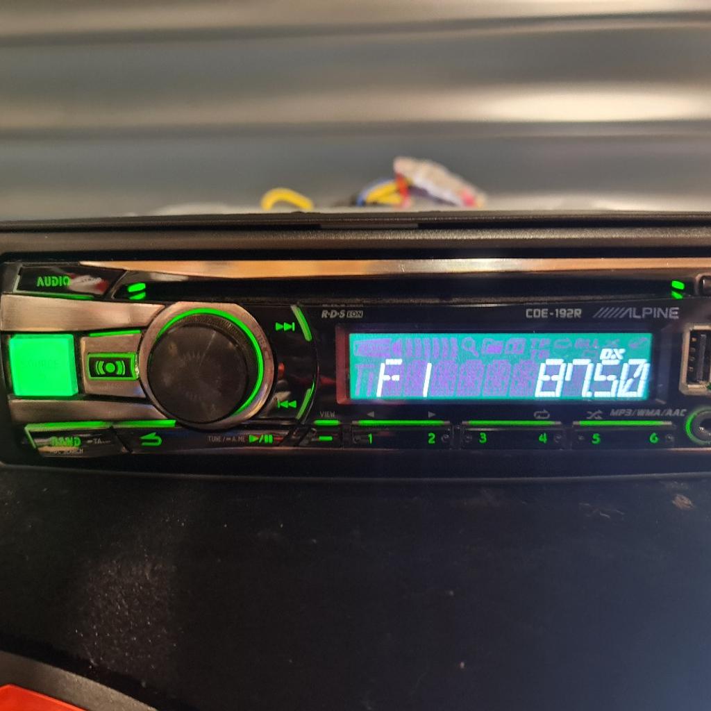 ALPINE CDE 192R SINGLE DIN STERO

INCLUDES CAGE, ISO LEADS AND SURROUND

TOP OF THE RANGE UNITS

USB, AUX, CD

TESTED AND FULLY WORKING

GRAB A BARGAIN

PRICED TO SELL

COLLECTION FROM KINGS HEATH B14  OR CAN DELIVER LOCALLY

CALL ME ON 07966629612

CHECK MY OTHER ITEMS FOR SALE, SUBS, AMPS, SPEAKERS, WIRING KITS, TWEETERS ,6X9S ETC