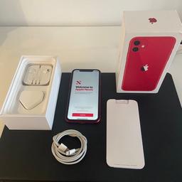 Apple iPhone 11 64GB red  

Excellent condition 

Unlocked to all networks 

Battery health 88%