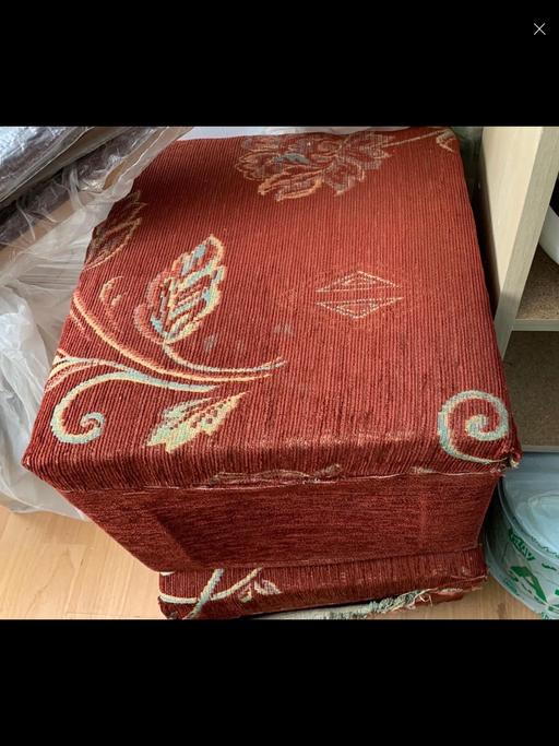 Buy & Sell West Midlands Birmingham - Photos for Two wooden small maroon seats foot stools