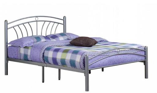 Buy & Sell Eastwood Trading Estate Rotherham - Photos for TUSCANY SILVER METAL BED FRAME - DOUBLE