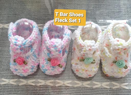 Buy & Sell West Midlands Solihull - Photos for Newborn T Bar Shoes Fleck Rose Set 1
