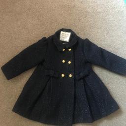 Blue  winter sparkly coat 2/3 years from a pet free and smoke free house