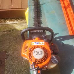 stihl hedge cutters, used but working perfectly, 24" blade. had light use, used as spare set. ready for work. no stupid offers.