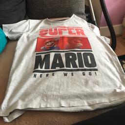Next new boys age 11 mario t-shirt top great condition
