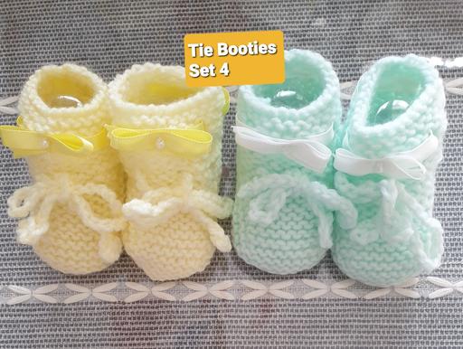 Buy & Sell West Midlands Solihull - Photos for Newborn Tie Booties Ribbon Decor Set 4