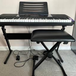 Hardly used RockJam RJ761-SK 61 Key Touch Display Keyboard Piano Kit with Digital Piano Bench
My daughter no longer uses so looking to sell.
Bought from Amazon for £85 and is in as new condition. Complete with headphones.
Collection B45
£35 ONO