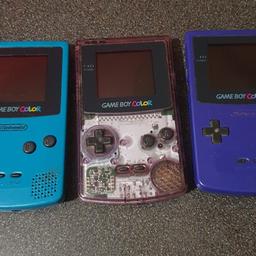 3 gameboy colour consoles
sold as spares or repairs
all power on butt some buttons not working and not the best condition

sold as seen only no returns

Collection only please