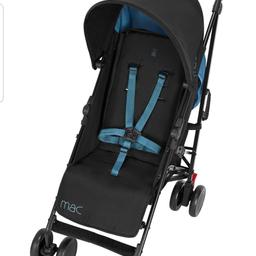 Mac by Maclaren Black/Blue bird stroller bought for a trip but never used because we couldn't travel due to lockdown,  it is brand new