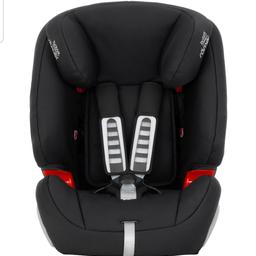 BRITAX RÖMER Car Seat EVOLVA 1-2-3, Car seats 9 months to 11/12 years old, child from 9 to 36kg (Group 1/2/3) Extendable headrest and Comfortable, black