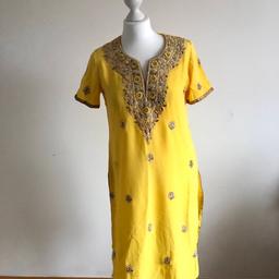 Women’s Size 12 Yellow Ethnic Asian Indian Outfit 🌻
