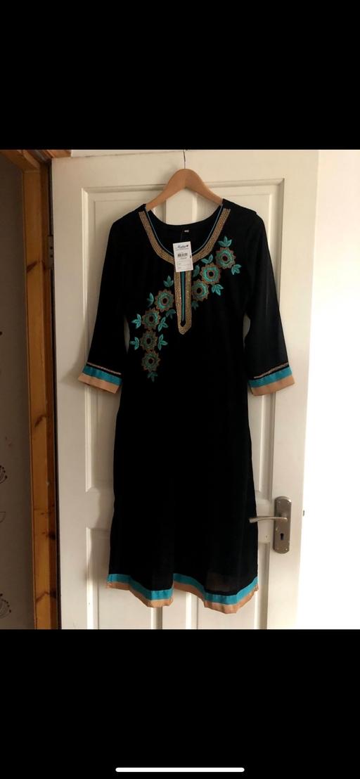 Buy & Sell Lancashire Chorley - Photos for Women’s Size 12 Black & Blue Ethnic Eid Dress