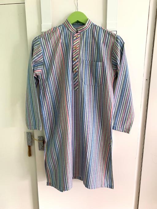 Buy & Sell East London Redbridge - East London - Photos for Boys multi stripe cotton kurta 9/10yrs