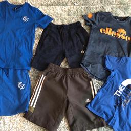 Boys t shirts and shorts age 8-9
North face
Ellesse
Addidas
Small Hole in back of blue shorts(see pic)
Can also collect from m7