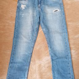 Tapered used look jeans gr. 164 neu von h&m