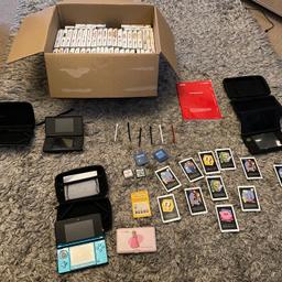 Selling Nintendo 3ds xl a standard 3ds and a ds lite comes with loads of extras including 47 games all in really good condition and all games boxed message me for full list grab a bargain £300 3ds xl and 3ds can be modded/jailbroken if buyer prefers free of charge