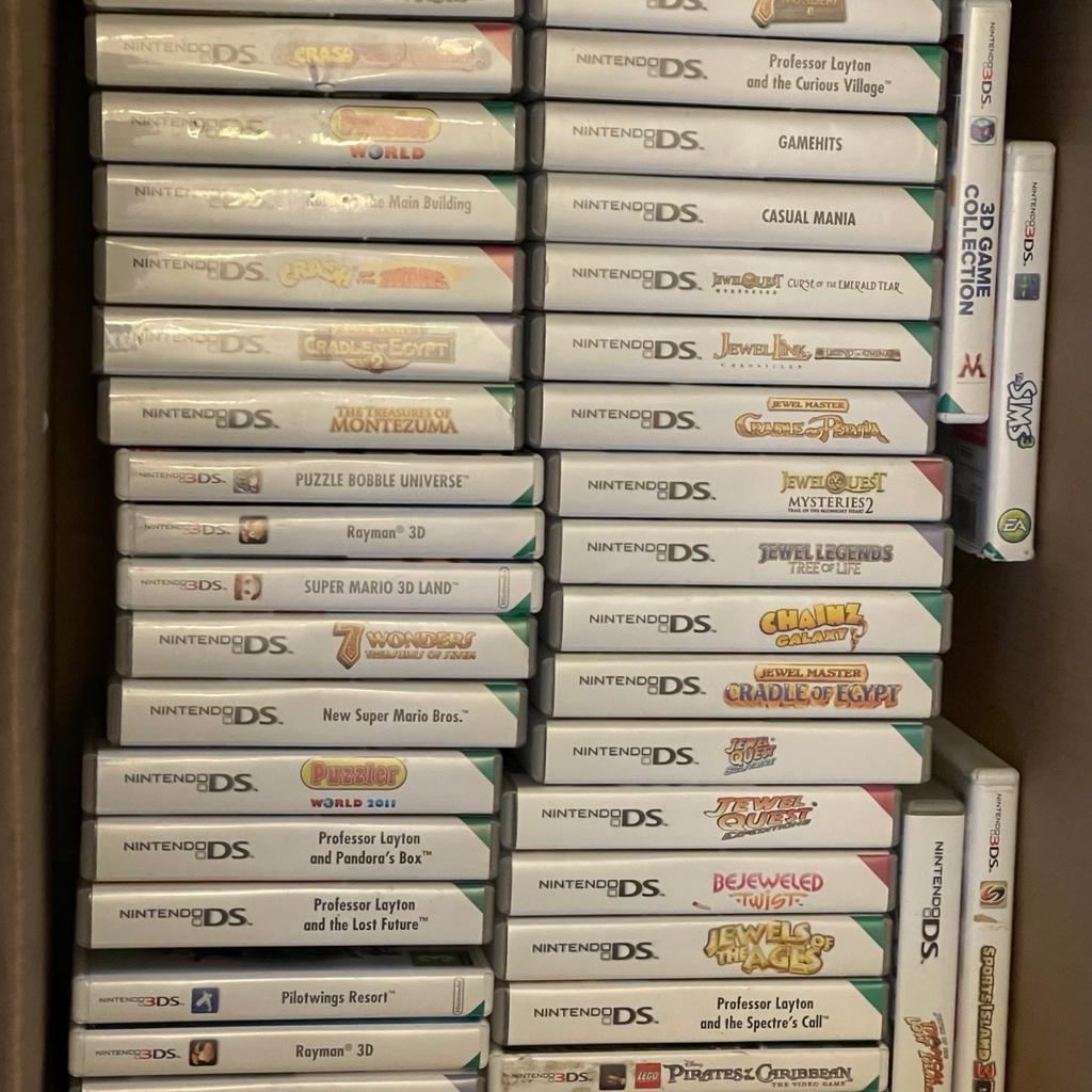 Selling Nintendo 3ds xl a standard 3ds and a ds lite comes with loads of extras including 47 games all in really good condition and all games boxed message me for full list grab a bargain £300 3ds xl and 3ds can be modded/jailbroken if buyer prefers free of charge