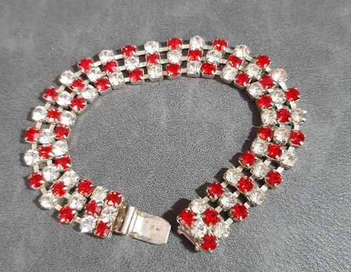 Buy & Sell Merseyside Saint Helens - Photos for Vintage ruby red and clear gemstone bracelet