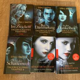 Ich verkaufe die Teile 1-6 der Bücherreihe zur Serie Vampire Diraries von Lisa J. Smith. Lediglich die Teile 5 und 6 weisen leichte Gebrauchsspuren auf.
Preis: 12€ VB
Versand unversichert für 1,60€ möglich, bei Wunsch nach versichertem Versand für 4,99€.