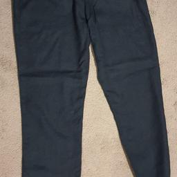 Black linen joggers from Very.  Elasticated waist and cuffs.  Great condition