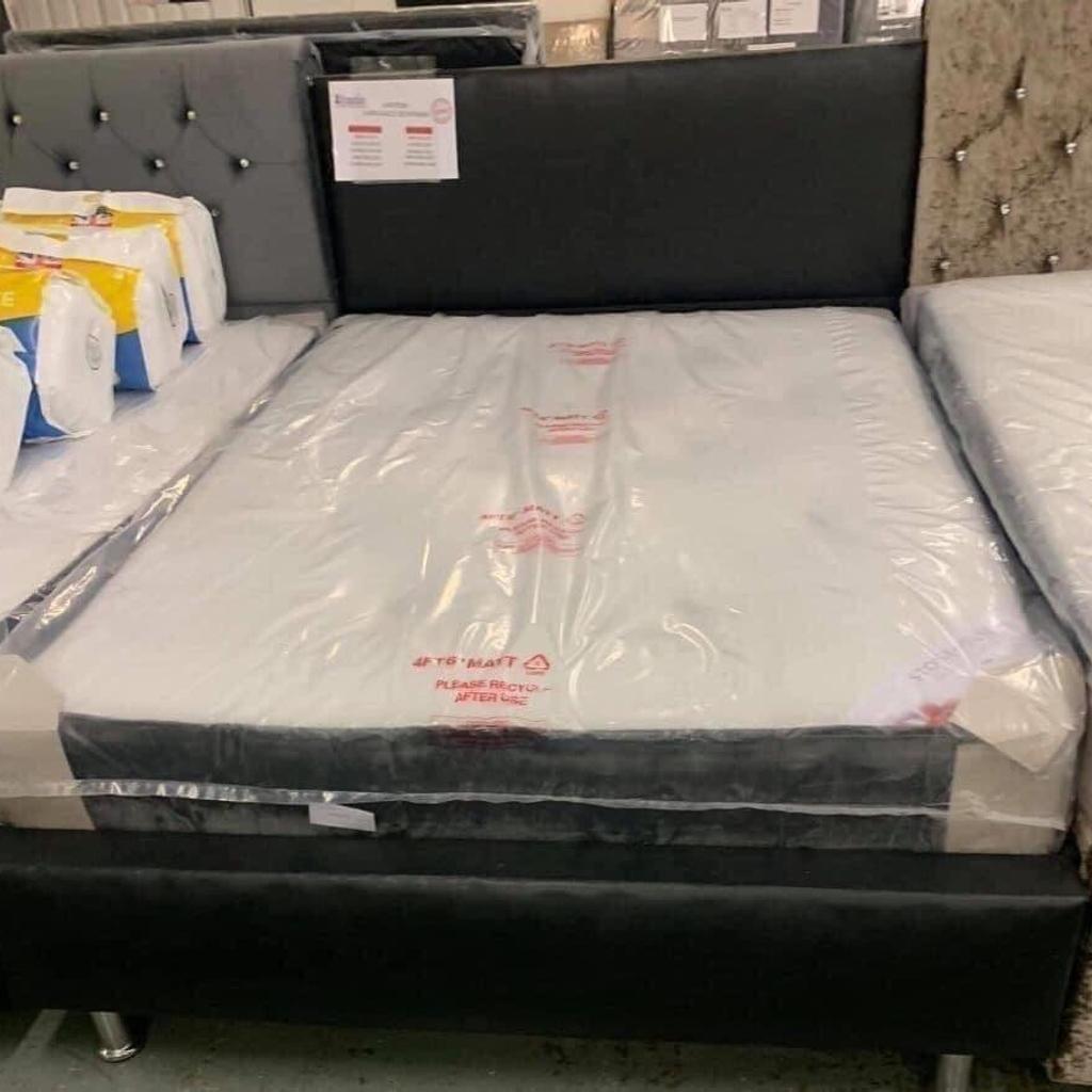 DOUBLE SAFFRON BED FRAME WITH MATTRESS in S65 1sl Rotherham for £300.00