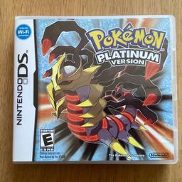 Original Nintendo DS Pokemon Platinum in good condition.

£20, collect only.