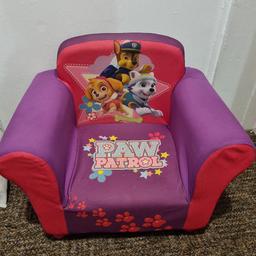 Kids chair 
Lots of life left in it but as you can see from pics it's in used condition and has been sponge cleaned 
Pet + Smoke Free Home!!