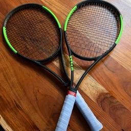 2 Tennisschläger gebraucht Wilson Blade 98
304 gr
18x20