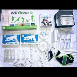Huge Wii bundle.  Everything in pic is in sale including all required connection cables (forgot to photograph)

Perfect for those family & friend parties - something for everyone!! 

Post or collect SE25