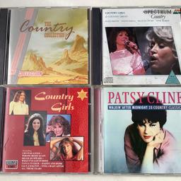 Country Girls
4 x CD Collection
*********
Patsy Cline: Walkin’ After Midnight, 28 Country Classics
Country Girls: 20 County Greats
The Country Collection
Country Girls
*********
Very Good Condition