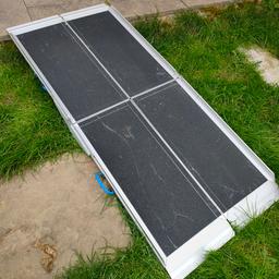 Wheel chair ramps foldable
Good solid ramps
Interlocking
Fold and carry them for easy transport